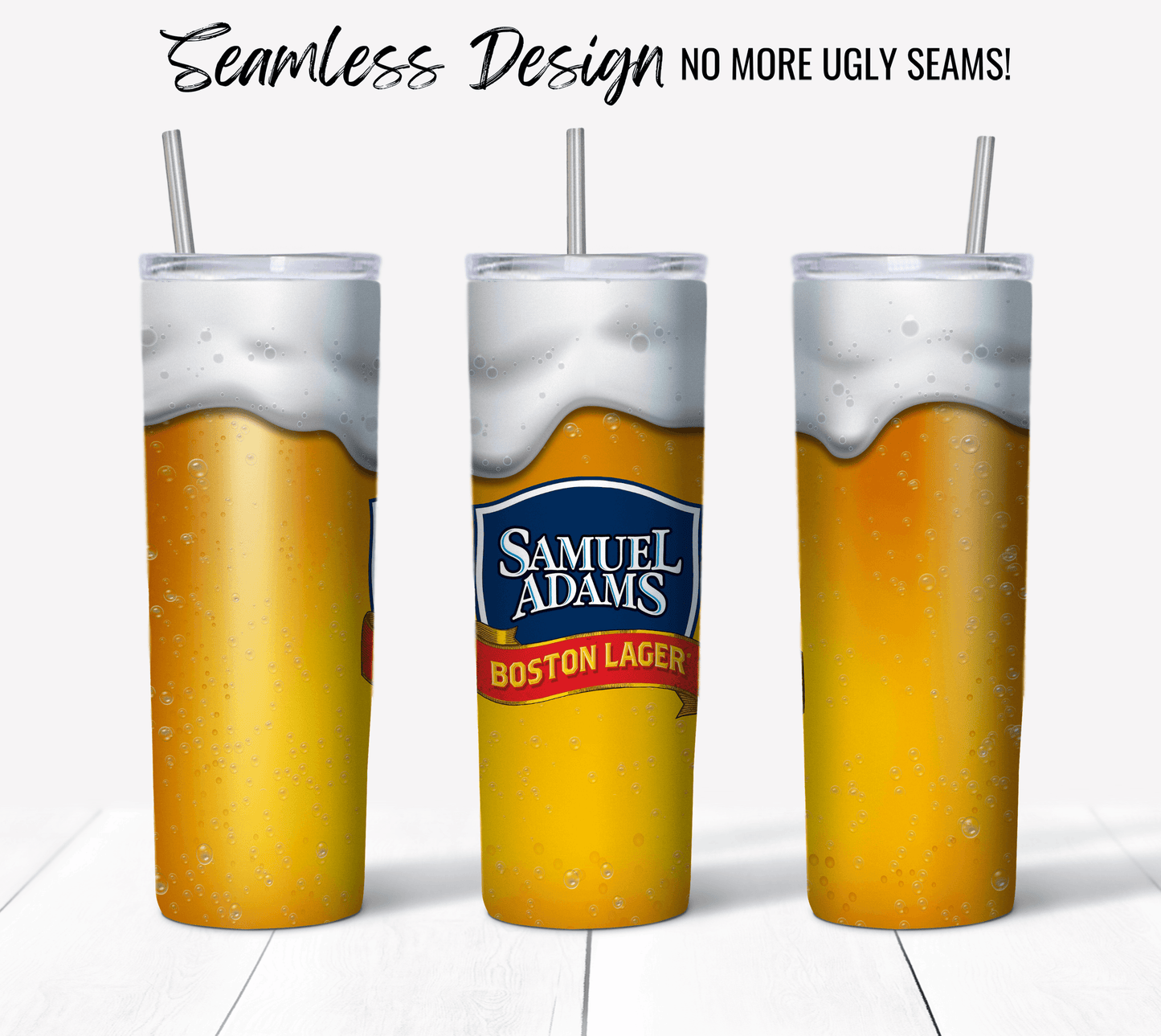 Samuel Adams Beer Glass - Hushed Designs