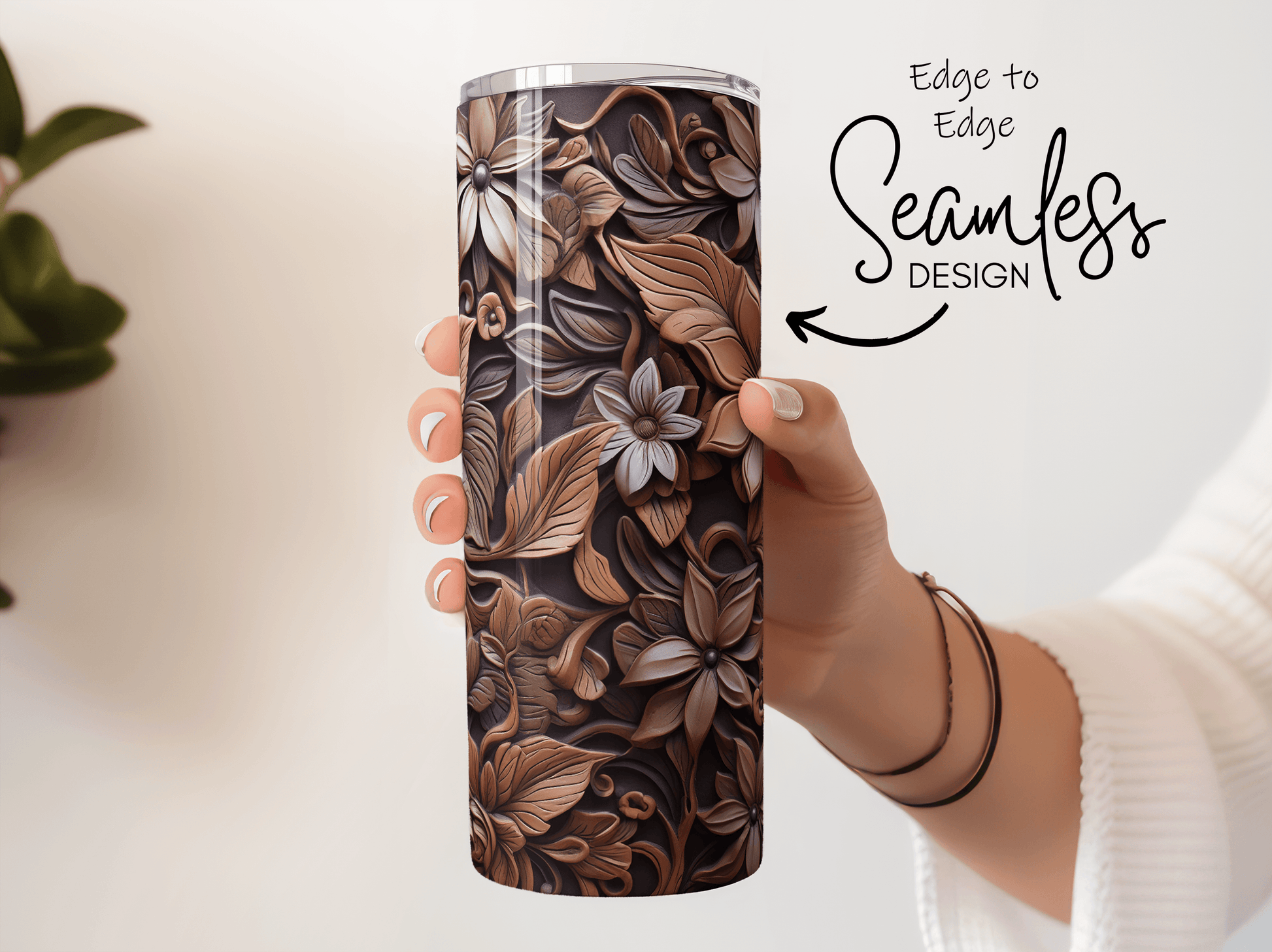 Flowers Tooled Leather - Hushed Designs