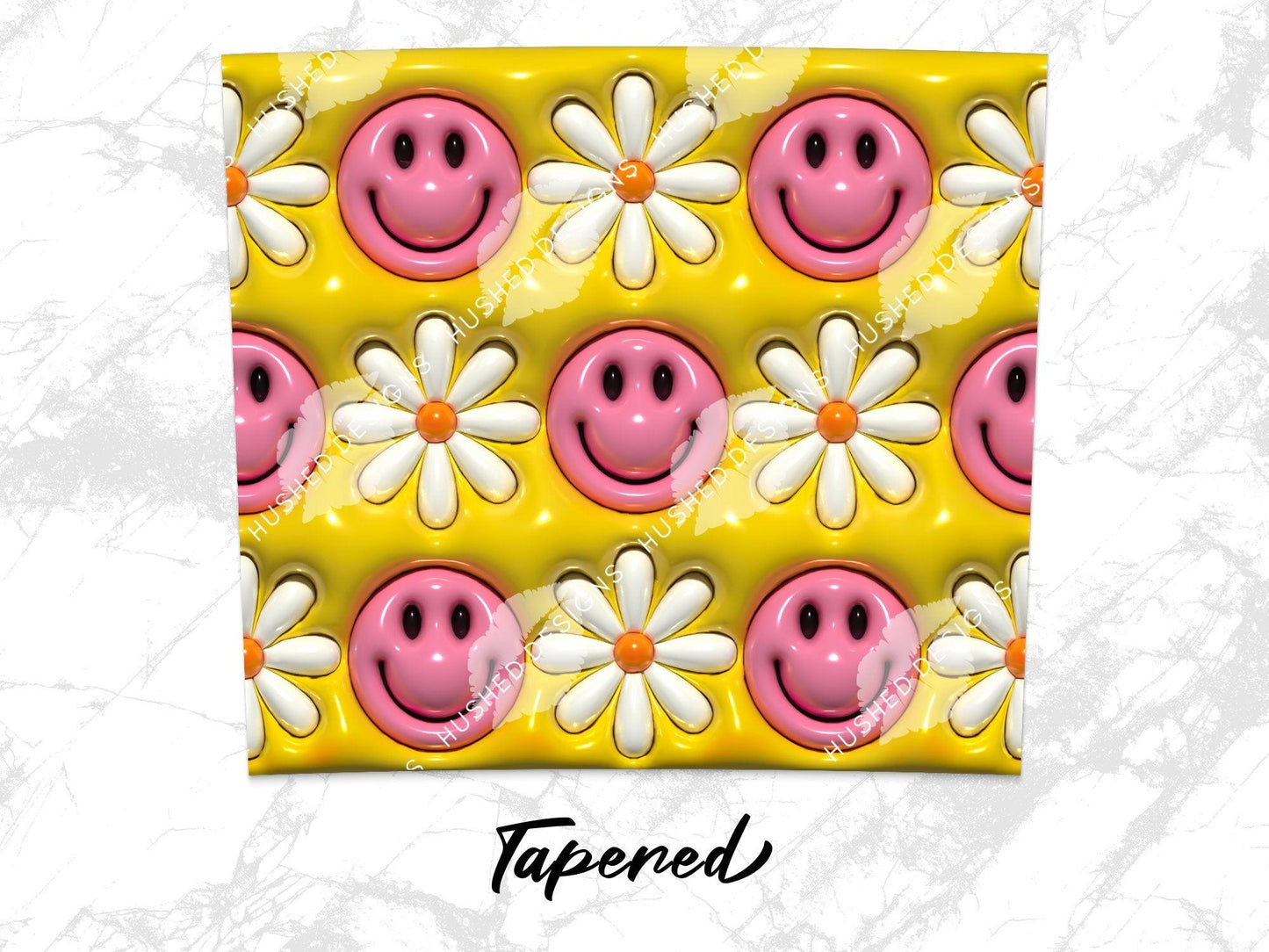 Smiley Face Yellow 3D Puff - Hushed Designs