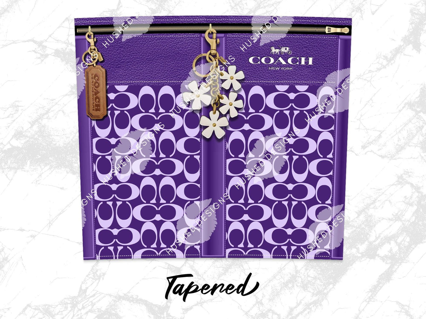 NY Coach Purple Monogram Plain - Hushed Designs