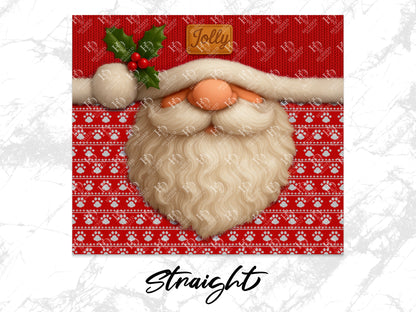 Santa Claus Beard Christmas Wall Art, Festive Red Holiday Decor, Unique Santa Print, Jolly Seasonal Decoration
