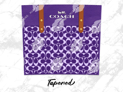 NY Coach Purple Monogram Plain - Hushed Designs