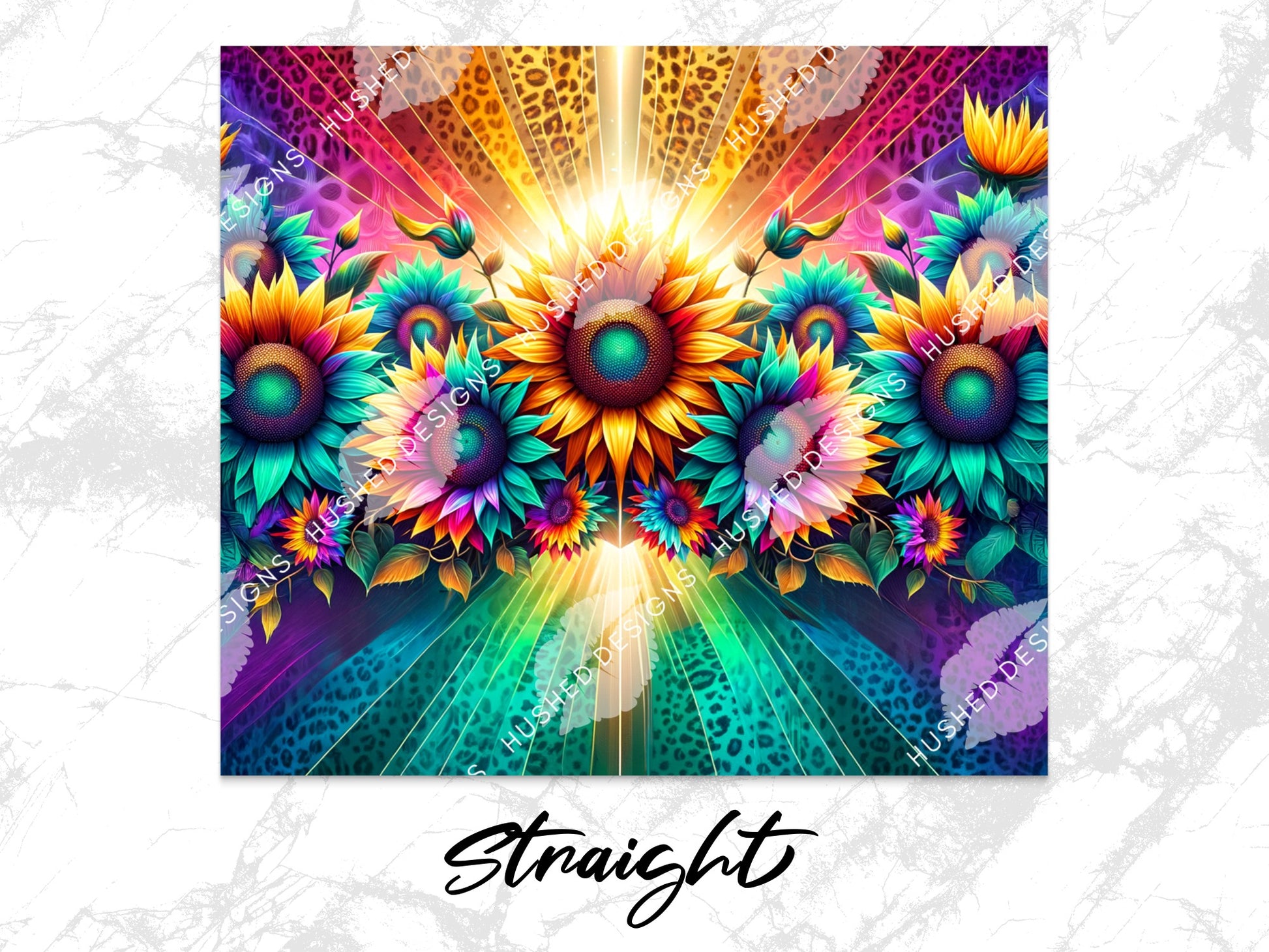 Colorful Psychedelic Art Print, Vibrant Flower Wall Decor, Abstract Floral Poster, Home Decoration, Unique Artistic Gift Idea