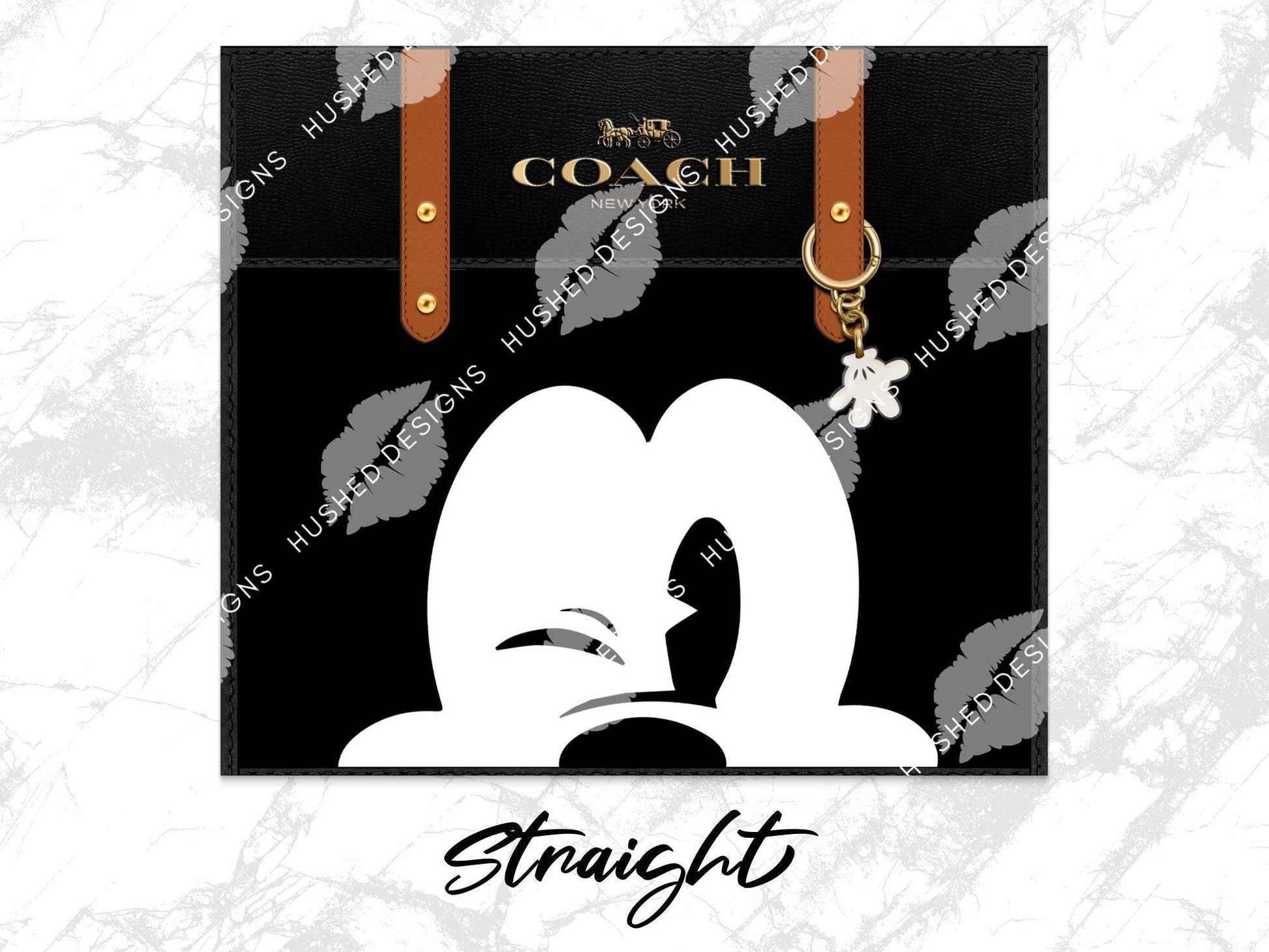 NY Coach Mickey Mouse Winking Face Plain - Hushed Designs