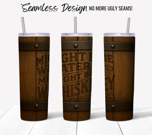 Personalized Whiskey Barrel Tumbler, Stainless Steel Insulated Cup, Custom Engraved Drinkware, Unique Gift for Whiskey Lovers
