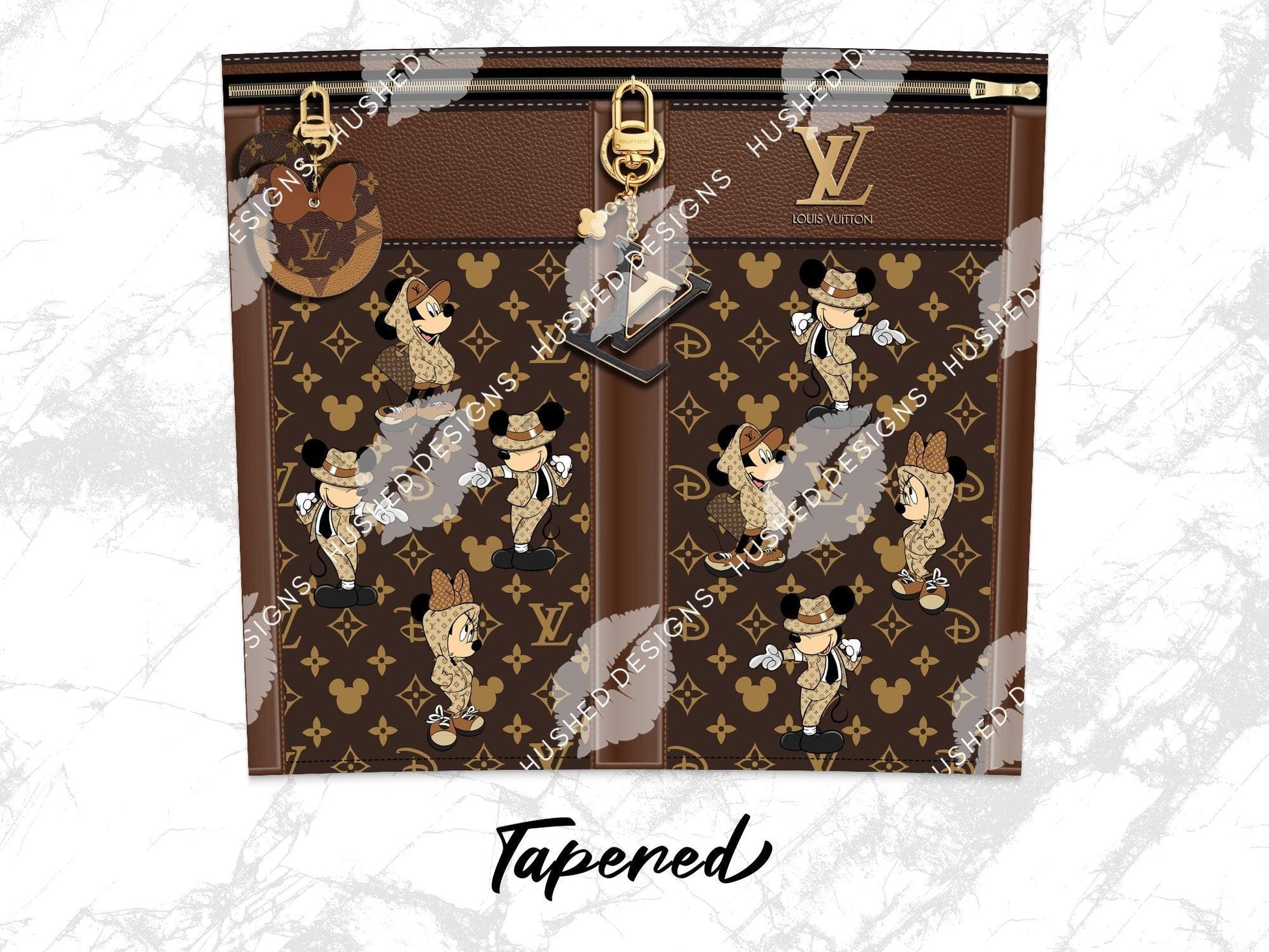 LV Brown Mickey & Minnie Designer Plain - Hushed Designs