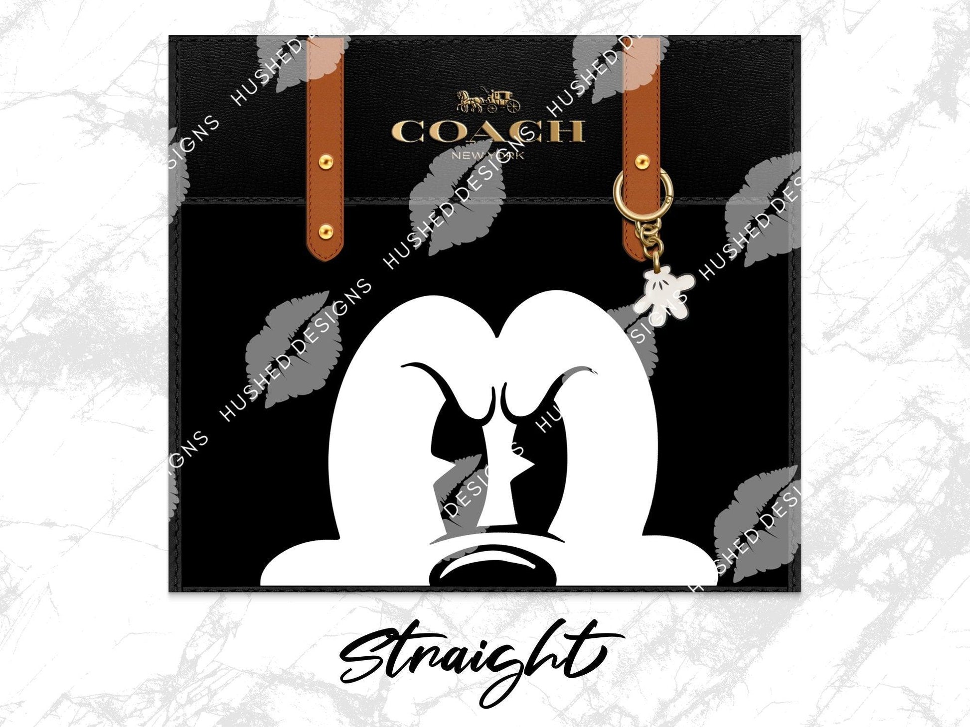 NY Coach Mickey Mouse Angry Face Plain - Hushed Designs