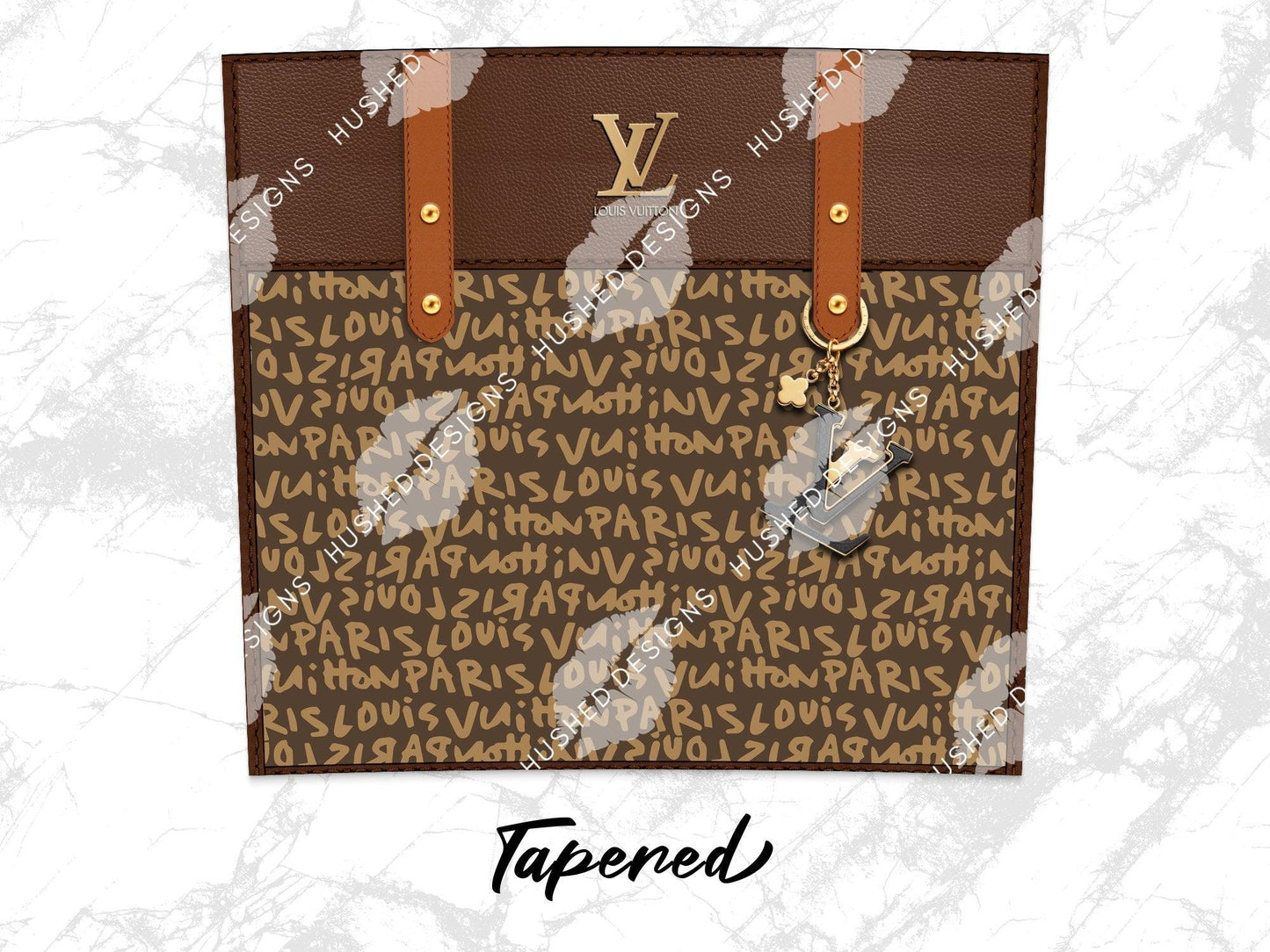 LV Brown Graffiti Monogram Plain - Hushed Designs