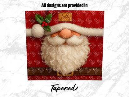 Festive Jolly Santa Gnome Red Knit Holly Berries product type