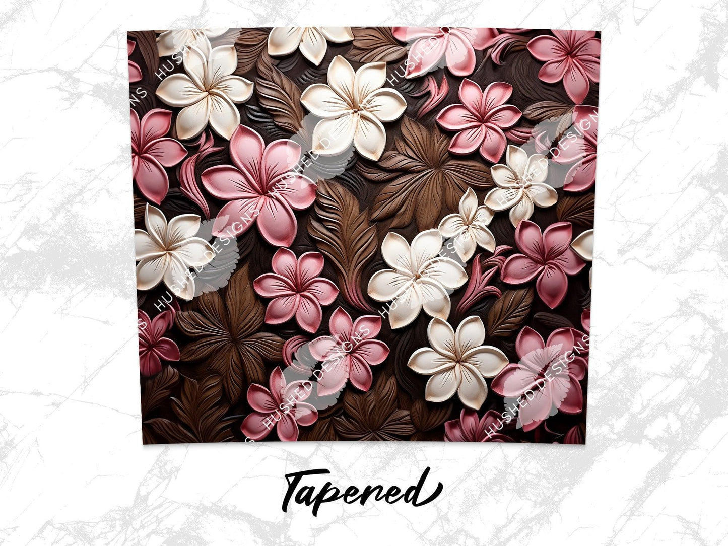 Plumeria Flower Tooled Leather - Hushed Designs