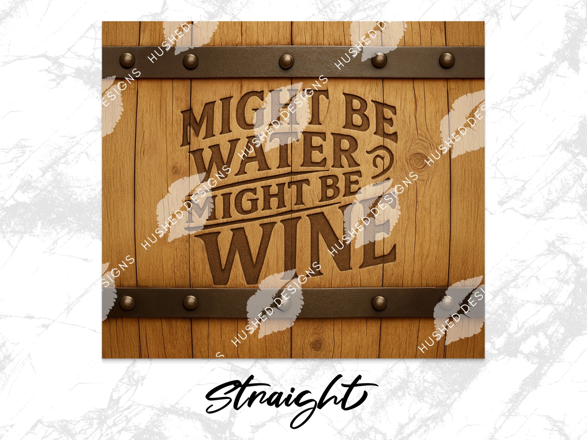 Rustic Wooden Sign Wall Decor, 'Might Be Water Might Be Gin' Quote, Funny Kitchen Art