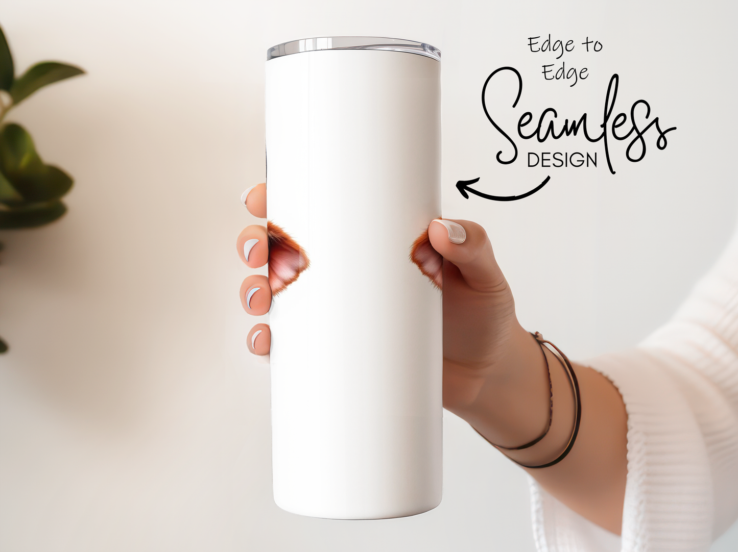 Edge to Edge Seamless Design Furry Ear Tumbler product type