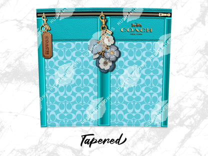 NY Coach Turquoise Monogram Plain - Hushed Designs