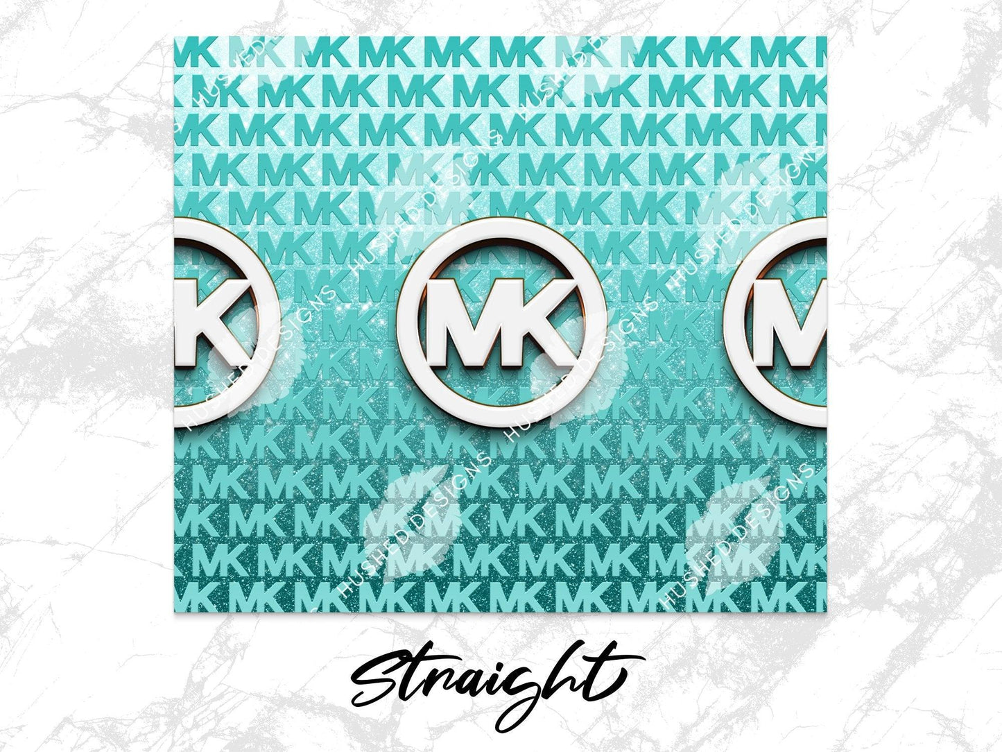 Michael Kors Turquoise Monogram - Hushed Designs