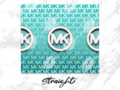 Michael Kors Turquoise Monogram - Hushed Designs