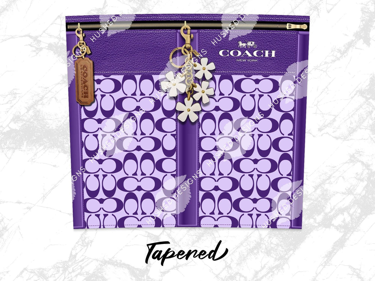 NY Coach Purple Monogram Plain - Hushed Designs