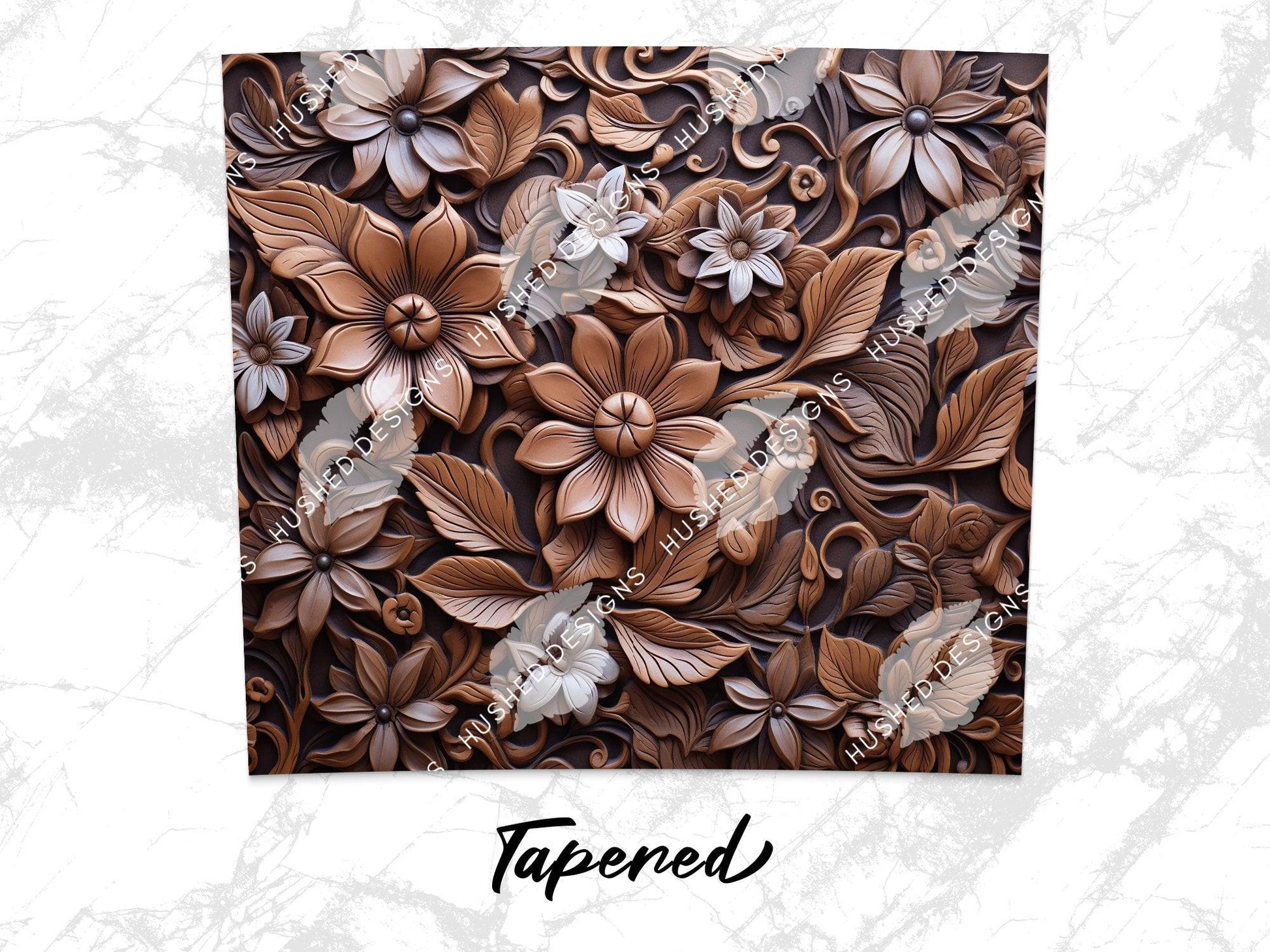 Flowers Tooled Leather - Hushed Designs