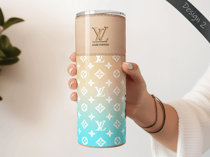 LV Beige By The Pool Lunch Tote and Tumbler Set Plain - Hushed Designs