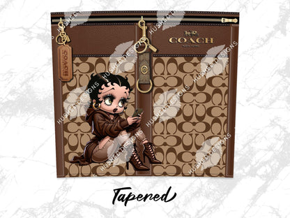 NY Coach Brown Monogram with Betty Boop Plain - Hushed Designs