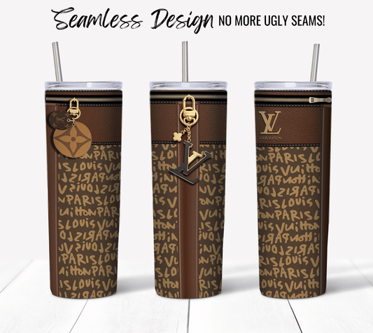 LV Brown Graffiti Monogram Plain - Hushed Designs