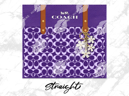 NY Coach Purple Monogram Plain - Hushed Designs