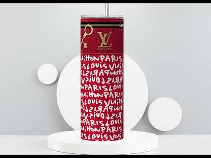 LV Red Graffiti Monogram Plain