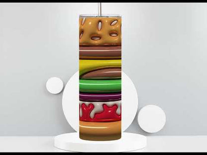 Hamburger 3D Puff