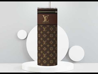 LV Brown Monogram Fabric Texture