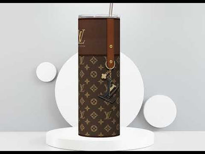 LV Brown Monogram Fabric Texture