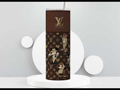 LV Brown Mickey & Minnie Plain