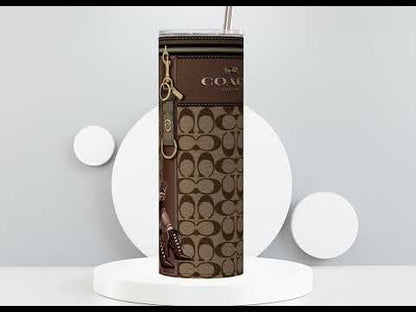 NY Coach Brown Monogram with Betty Boop Leather Texture