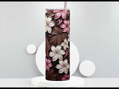 Plumeria Flower Tooled Leather