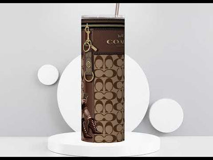 NY Coach Brown Monogram with Betty Boop Plain